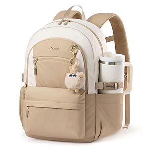 35L Lovevook Backpack (Khaki) $14.99 + Free Shipping w/ Prime or on $35+