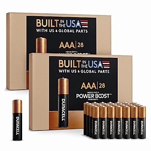 56-Count Duracell Coppertop AAA Alkaline Batteries $25.95 + Free Shipping w/ Prime or on $35+