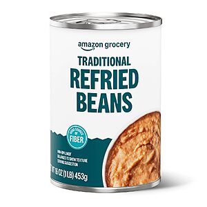 Select Accounts: 16-Oz Amazon Grocery Traditional Refried Pinto Beans $0.71 w/ S&S + Free Shipping w/ Prime or on $35+