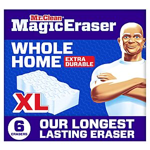 [S&S] $6.40: Mr. Clean Magic Eraser Sponge, Extra Durable XL, 6ct