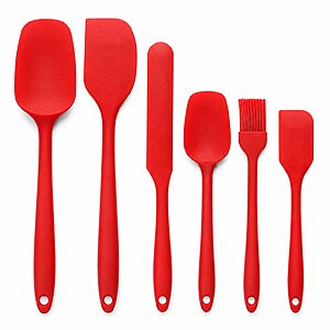 6-Piece SnailBread Silicone Spatula Set (Vibrant Red) $4.98 + Free Shipping w/ Prime or on $35+