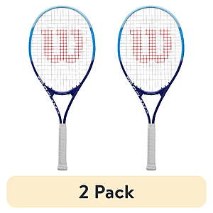 (2 pack) Wilson Tour Slam Lite Adult Tennis Racket - Blue, 112 Sq. In., 10.3 Ounces $50.95