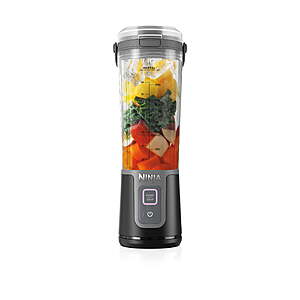 Ninja Blast Portable Personal 18 Oz Blender w/ Leak Proof Lid & Easy Sip Spout, Rechargeable Base, BC150BK Black $39.88