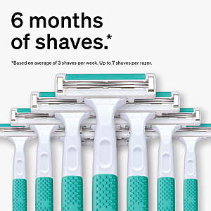 $6.47 get $2 Walmart Cash Schick Xtreme 2 Sensitive, 2-Blade Disposable Razors for Men, 12 count