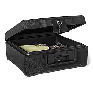 Amazon Basics 0.39 Cu. Ft. Fire-Resistant & Waterproof Fire Chest w/ Mechanical Key Lock $32.26 + Free Shipping w/ Prime or on $35+