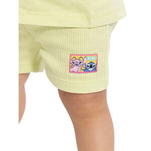 Girl's Graphic Tee and Bike Shorts, 2 Piece Set: Ms Rachel  My Little Pony  Stitch  Toy Story + more $3.88+