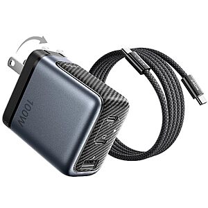 [Prime] Lisen 100W GaN 3-Port USB-C Wall Charger $23.99 + Free Shipping