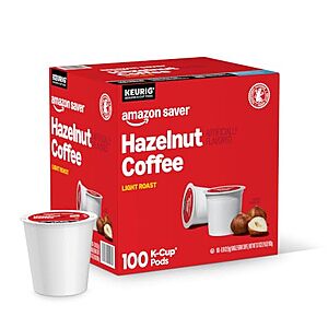 [SnS, AC] $15.63 | 100-Count Happy Belly Light Roast Keurig Coffee Pods (Hazelnut) at Amazon