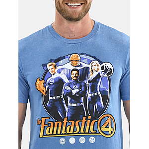 Fantastic Four Men's & Big Men's Graphic T-Shirt $4.8