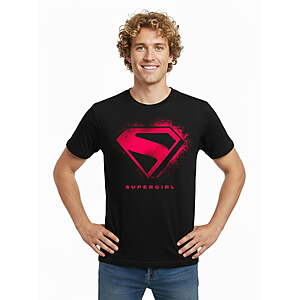 DC Comics Supergirl Men’s & Big Men’s Graphic Tee $5.52