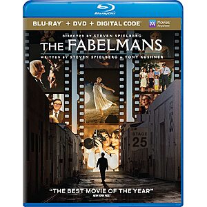 The Fabelmans - Blu-ray + DVD + Digital $7.99 Amazon.com