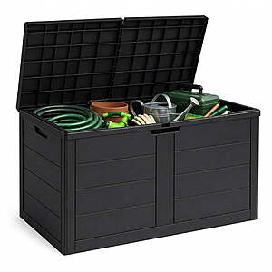 Nnovaroom 70-Gallon Outdoor Storage Box w/ Lock-Ready Latch(Black) $38.99 + Free S&H at Walmart