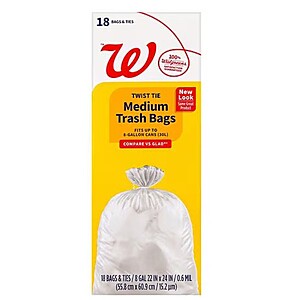 OCT 13 - OCT 14 ONLY - Walgreens Trash Bags (Various) - 3 for $4.79 ($1.60 each)
