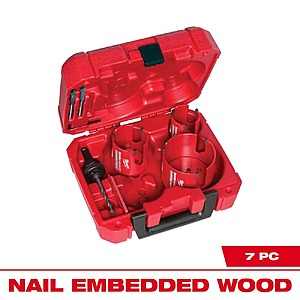 Milwaukee BIG HAWG Carbide Hole Saw Kit (7-Piece) $78