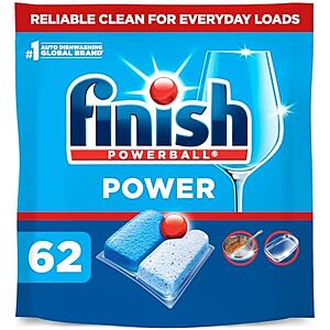 [SnS, AC] $8.77 | 62-Count Finish Power Dishwasher Pods at Amazon