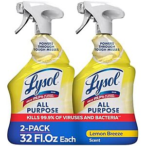 [SnS, AC] $4.73 | 2-Pack 32-Oz Lysol All Purpose Cleaner Spray (Lemon Breeze) at Amazon ($2.37 each)