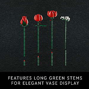 LEGO Botanicals Bouquet of Roses, 822 Pcs - 10328 $48