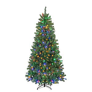 $44.99: edx 6ft Pre-lit Christmas Tree w/ 250 Color Changing LED Lights & 700 Branch Tips at Walmart.com