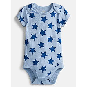 Wonder Nation Baby Boys' Graphic Cotton Bodysuit with Short Sleeves, Sizes 0M-24M (Various) $3.00