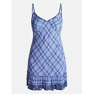 No Boundaries Twin Print Mini Dress Blue or Pink, Women's (Select Sizes) $3.45