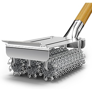 Prime: HOUSE AGAIN Grill Brush Bristle Free with Scraper, Stainless Steel BBQ Grill Brush $11.54-16.99 + Free Shipping