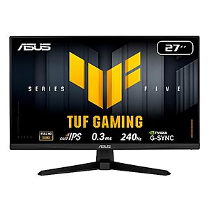 27" ASUS TUF VG279QM5A 1920x1080 FHD 240Hz Fast IPS Gaming Monitor $149.00 + Free Shipping