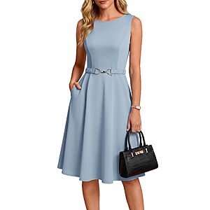 GRACE KARIN Work Business Midi Sleeveless Dresses - $13.85 - $21.85 AC