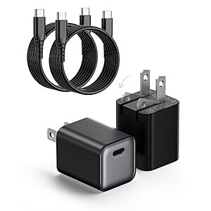 2-Pack Wegear 30W GaN USB-C Wall Charger w/ 2 Cables (2 Colors) $9.99 ($4.99 each) + Free Shipping w/ Prime or on $35+