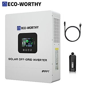ECO-WORTHY UL1741 5000W 48V Solar Inverter Charger 100A MPPT $482 + Free Shipping
