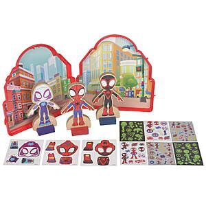 Marvel Spidey & His Amazing Friends Wooden Magnetic Activity Set w/ Storage Case $10.00 + Free Shipping w/ Walmart+ or on $35+ or Free Store Pickup at Walmart
