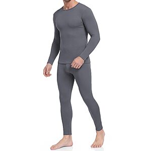 Thermal Underwear for Men Long Johns Set Winter Base Layer Top and Bottom $9.99