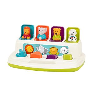 Battat Pop-Up Pals Cause-and-Effect Animal Toy for Toddlers 18+ Months $10.99 + Free Shipping w/ Prime or on $35+