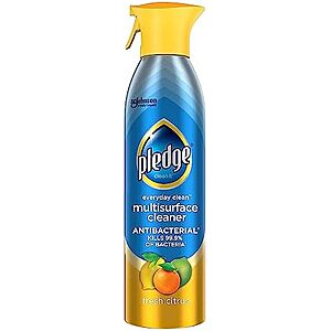 [SnS, AC] $3.74 | 9.7-Oz Pledge Everyday Clean Multi Surface Cleaner & Antibacterial Spray Aerosol (Fresh Citrus) at Amazon