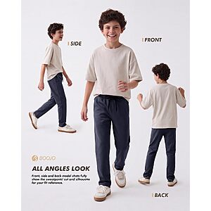 Amazon – 3 Pack Boys Sweatpants with Pockets - Kids Athletic Mesh Open Bottom Pants - $18.89–$24.49 w/ Code