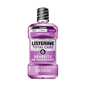 [SnS, AC] $4.50* | 1L Listerine Total Care Anticavity Fluoride Mouthwash (Intense Mint) at Amazon