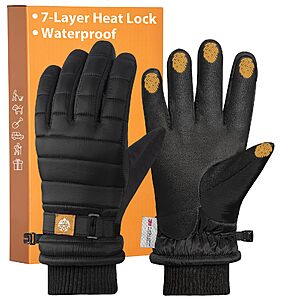 Amazon – RIGWARL Waterproof Winter Gloves for Women Men with 3M Thinsulate - $8.39–$9.59 w/ Code