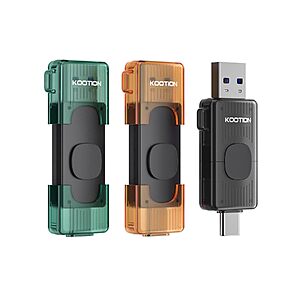 KOOTION 3-Pack 64GB USB C Thumb Drive up to 110MB/s Dual USB 3.2 Gen 1 - $32.49 AC