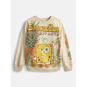 Spongebob Squarepants Boys Graphic Print Fleece Sweatshirt, Select Sizes - $7.45
