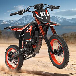 QRONGE X1 4500W peak 60V 28.8Ah 14/12" Fat Tire Spark Electric Dirt Bike $724 + Free Shipping