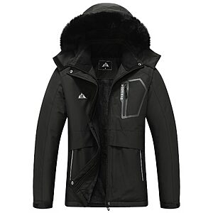 MOERDENG Women's Softshell Waterproof Winter Jacket w/ Detachable Hood and Multiple Zipper Pockets (Various, Sizes S-L) from $16.19 + Free Shipping w/ Prime or on $35+