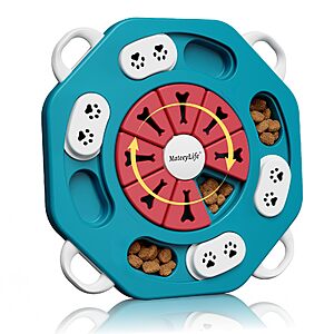 Amazon – MateeyLife Dog Puzzle Toy, Puppy Enrichment Toys for IQ Training (L2, Blue) - $6.49 w/ Code