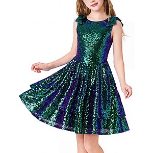 Amazon – Girls Sequin Sparkly Dresses Tween Formal Party Fancy Dresses Size 7-14 - $14.99 w/ Code