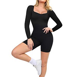 Amazon – Popilush Long Sleeve Jumpsuit for Women Athletic Romper - $14.80 w/ Code