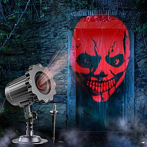 Amazon – Halloween Projector Outdoor, 2026 Upgraded 3D Dynamic Skull HD Patterns,Clearer Holiday Light - $16.64 w/ Code