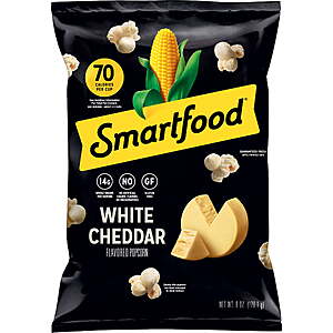 Smartfood White Cheddar Popcorn Bag, 6 oz - $2.40 after Walmart cash