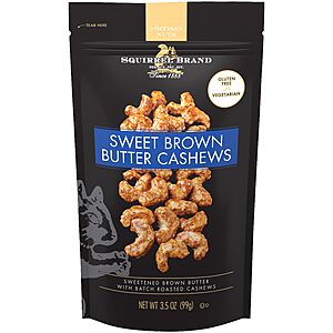 Sweet Brown Butter Cashews $2.64