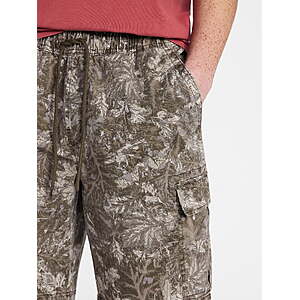 $8.54-$10.15 Walmart Size S-2XL and 4XL No Boundaries Men's Cargo Shorts, 10 in Inseam in Camo or Light Birch Colors
