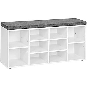 $59.49* | Vasagle Shoe Storage Bench w/ Cushion Seat (40.9 x 18.9 x 11.8") at Amazon