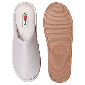 Fruit of the Loom Women's Nylon Padded Slippers - Stone - $6.85