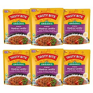 [SnS, AC] $12.84 | 6-Pack 10-Oz TASTY BITE Madras Lentils at Amazon ($2.14 each)